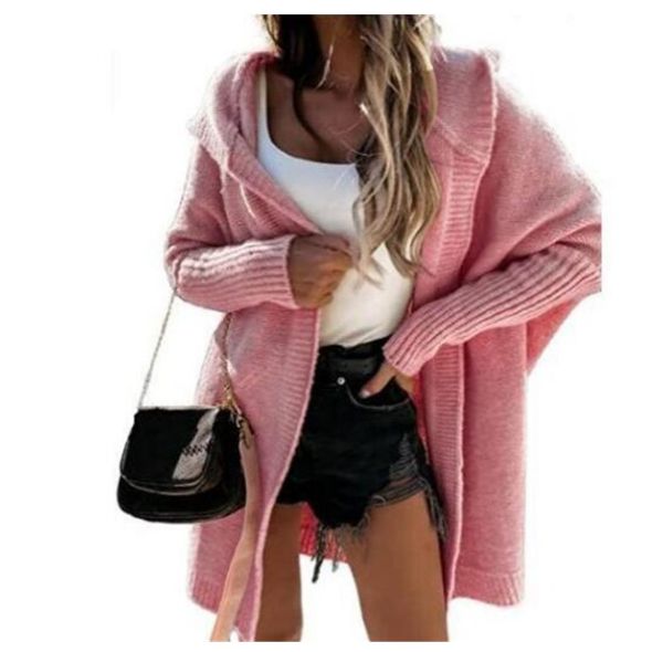 

women's sweaters 2022 autumn winter green cardigan oversized women long sleeve button casual loose knitted sweater fashion, White;black