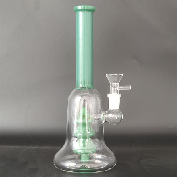 8.7 In albero di Natale verde Bong in vetro Pipa ad acqua Gorgogliatore Narghilè Inebriante Olio Dab Rigs Percolatore Shisha per fumare