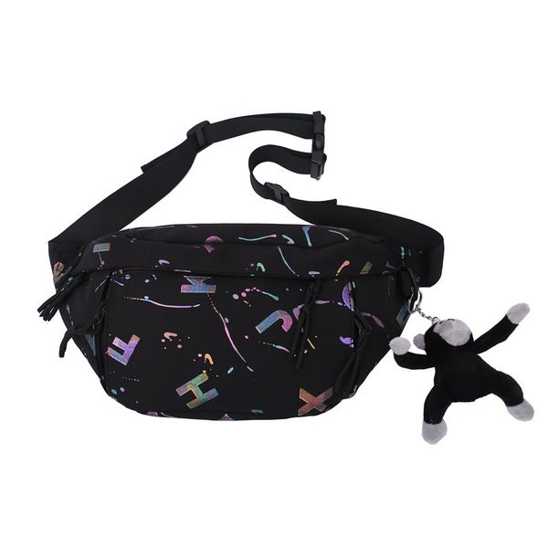 

women's 2022 new fashion nylon waterproof couple's waist bag