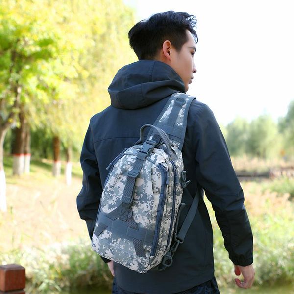 Acessórios de pesca Pacote de camuflagem tática multifuncional Pacote de camuflagem de grande capacidade para o ar livre mochila masculina para travalfishing