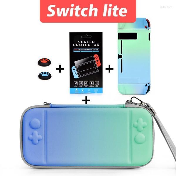 Gamecontroller Joysticks Konsolengehäuse 4-teiliges Set Switch/Switch Lite/Switch-Zubehör Mehrfarbige tragbare Festplatte Phil22