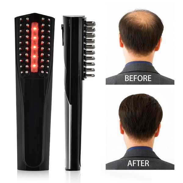 

electric laser hair growth comb anti hair loss infrared therapy treatment vibration massage hair brush care styling supplyn