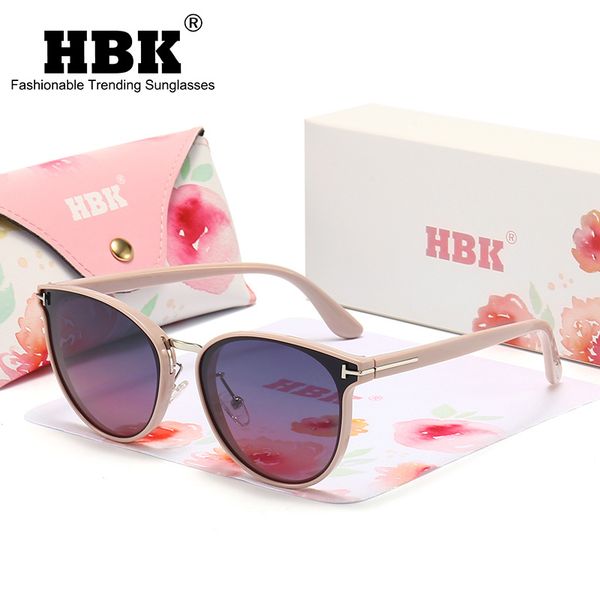

hbk brand polarized lady sunglasses cat eye fashion sun glasses luxury woman female brand ultralight frame tourism party leisu 220506, White;black