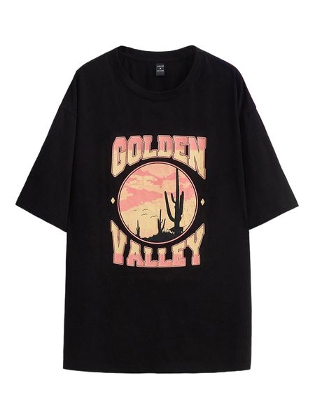 

x drew orozco men cactus & letter graphic tee s3hs#, White;black