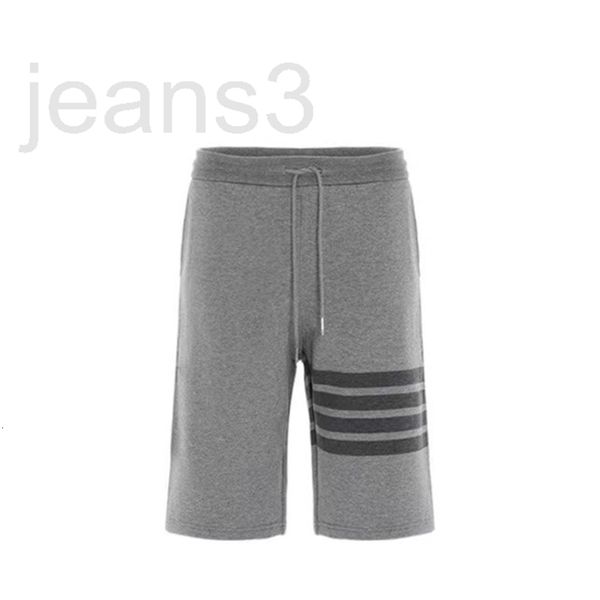 

men's shorts designer gaoding four bar yarn dyed version tb style new color stripe blue gray five point casual shorts for lovers q40x, White;black