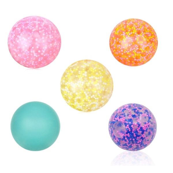 TPR Squeeze Balls Decompression Sensory Toy Ansia Stress Reliever Ball per adulti Bambini 5 colori disponibili 220531