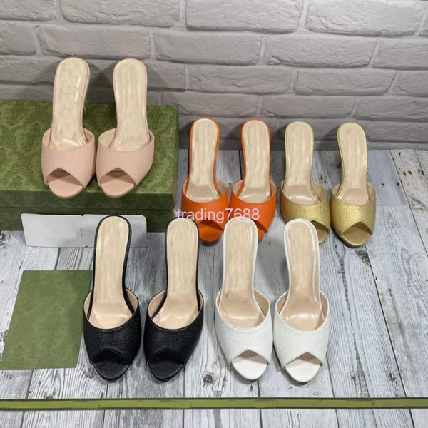 

slippers 202g high heel slippers for women in spring, Black