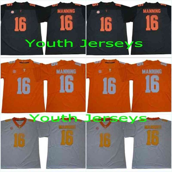 Tennessee Volunteers Youth # 16 Peyton Manning Kids # 1 Jason Witten # 11 Joshua Dobbs 2019 New Style College Stitched Jerseys