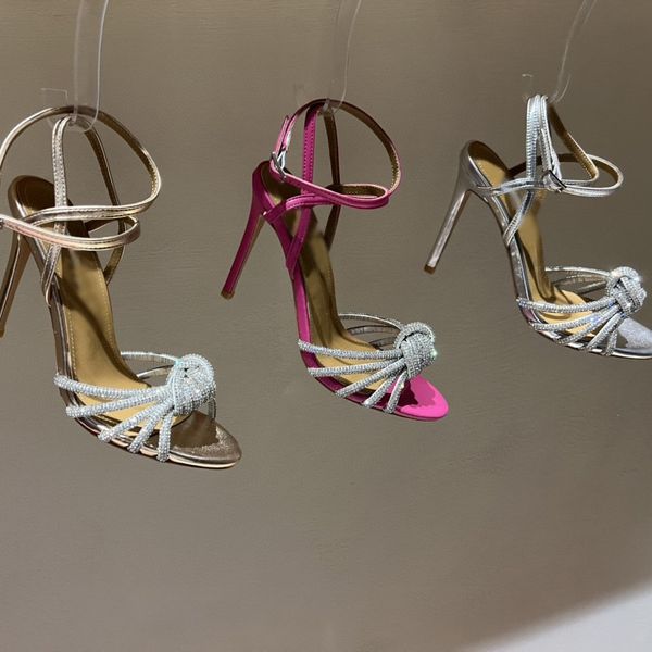 

luxury brands high heel women sandals rhinestone dress shoes, Black