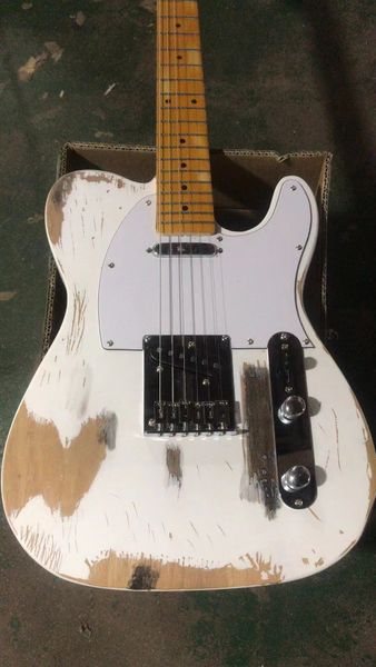 

aged tl electric guitar body alder delivery white