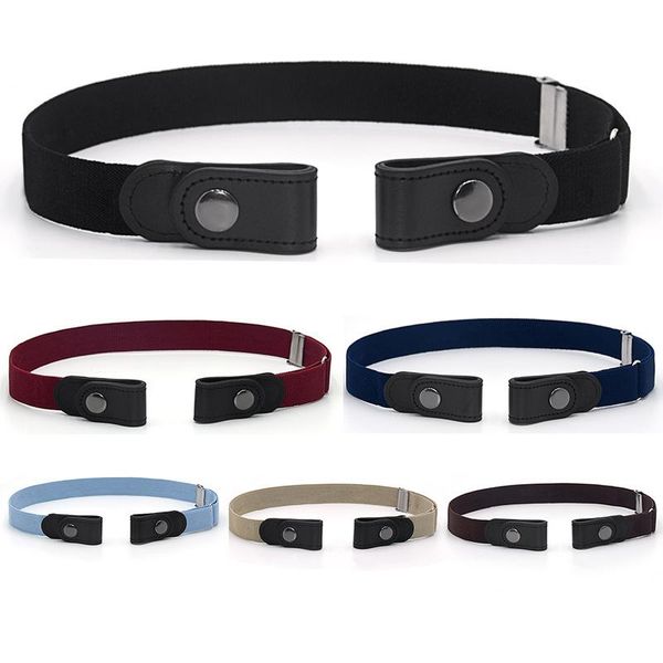 Cinture Cintura elastica senza fibbia Cintura elastica invisibile senza fibbia in vita unisex per pantaloni jeans donna uomo DropBelts