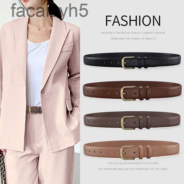 

belts designer women's belt women's fine needle buckle pure cow leather versatile simple with denim suit skirt and trouser rp2f, Black;brown
