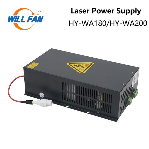 Will Fan HY-WA Series 180W 200W Fonte di alimentazione laser Co2 per tubo laser Co2 150-200W e macchina per incidere di taglio