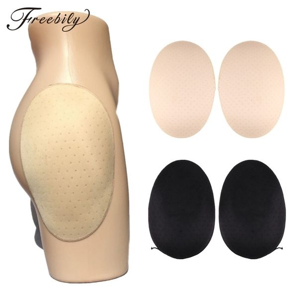 

selfadhesive sponge hip pads reusable breathable pads specialty beautify hip buttock lifter shaper hip butt enhancer pads y200425, Black;pink