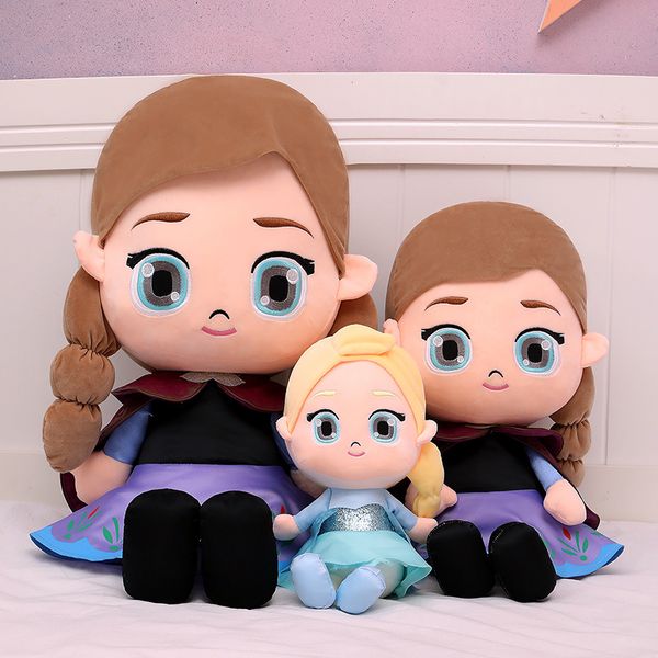 

anime peripheral plush toy plush doll stuffed plushs cartoon princess elsa dolls children's birthday gift 30cm