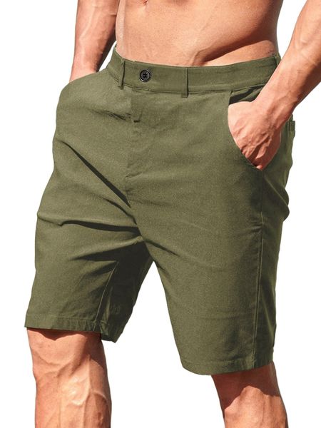 

men slant pocket bermuda shorts a34w#, White;black