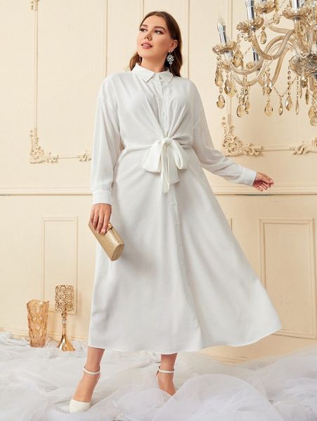 

plus button through tie front dress n0qz#, Black