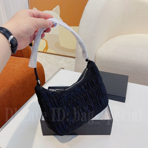 

lady shoulder bag designer underarm bag fashion retro handbag folded simple modern large capacity