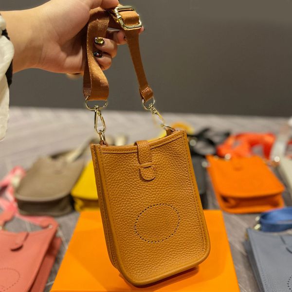 

mini crossbody bag flap purse handbag lady tote mobile phone bags grain cowhide hollowed out letter removable shoulder strap women clutch