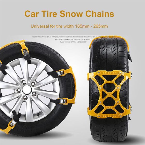 Corrente de neve para pneu de carro, caminhão ajustável, lama de inverno, antiderrapante, segurança de emergência, corrente de roda de pneu, cinto 236b285m