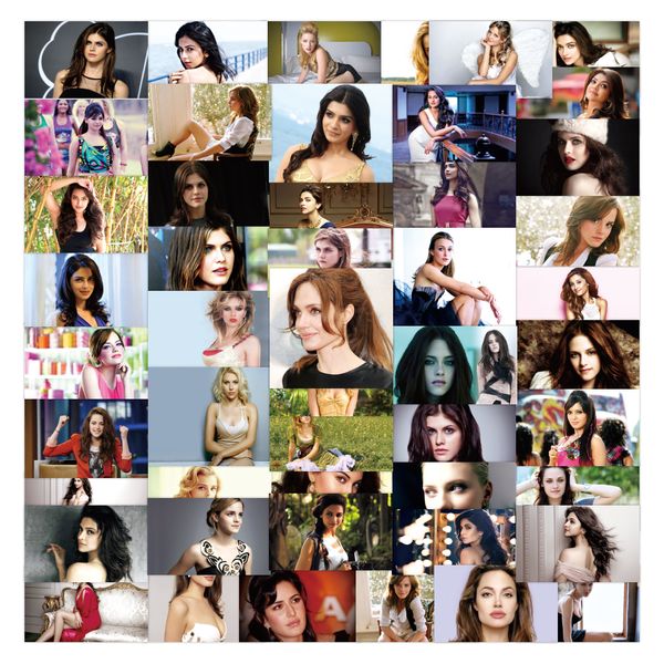 

50pcs beauty decal sticker pack for lapmobile phone box aesthetic phone case guitar luggage pvc wholesale