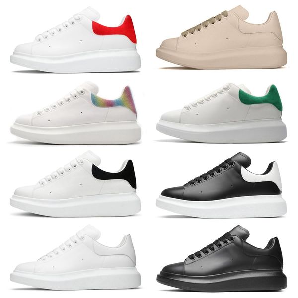

shoes running designer woman leather lace up men platform oversized sneakers white black luxury velvet suede