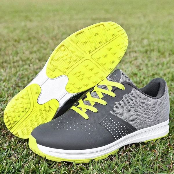 

boots new men waterproof golf shoes sneakes for outdoor quality sneakers anti slip walking footwear male 39-49 2813 g1va#, Black