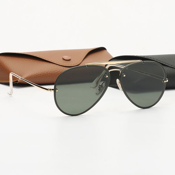 

sunglasses luxury designer aviation sun glasses for men and women alloy frame vintage fashion uv400 sunglasses with black or brown box, White;black