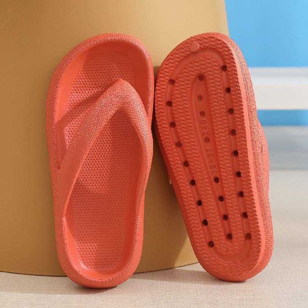 

elling wholesale flip-flops clip-on outdoor eva casual slippers flat thick bottom soft sole ins couple outside women slippers designer paris, Black