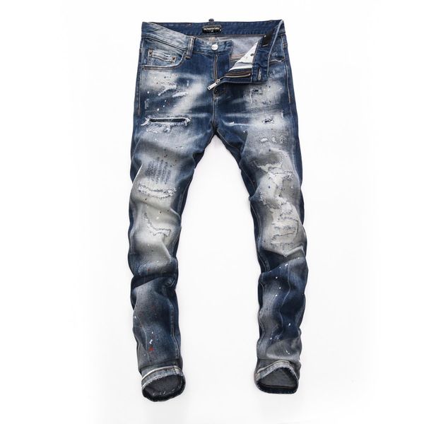 

jean dsq phantom turtle perfecto wash cool guy jeans classic fashion man hip hop rock moto mens casual de dsquare 2 dsquareds dsq2s dsqs lah, Blue