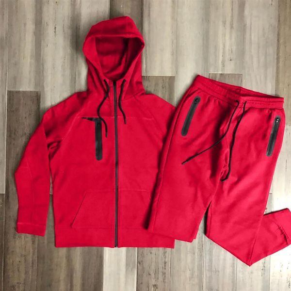 

2022ss mens tech fleece tracksuits long sleeve womens pant hoodies sportwear sweatshirts pullover hooded mens tracksuit hoodie tec282r, Black