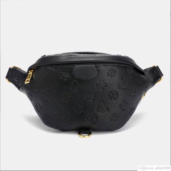 

millionaire bags genuine leather chest pack bumbag cross body waist bagstemperament bumbags embossing flowers bag famous soft leathers dust