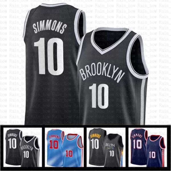 

s-xxl basketball jerseys kyrie 7 kevin ben 10 durant simmons 11 72 biggie irving jersey 75th anniversary city men's shirts brooklyn&#03, Black;red