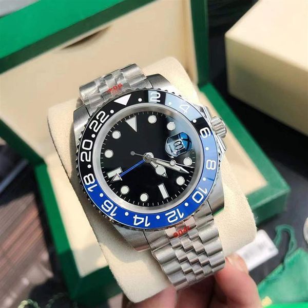 

men's mechanical watch automatic 2813 movement watches all stainless steel movement sapphire water resistant luminous 40mm wr204w, Slivery;brown