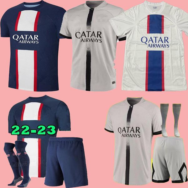 Maillot de Foot 22 23 PSGS Soccer Jerseys Специальные чемпионы Mbappe Hakimi Sergio Ramos 2022 2023