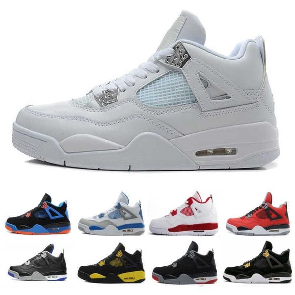

4 4s basketball cactus jack white cement game royal motor good quality mens sport sneakers designer shoes us 7-13wxzu