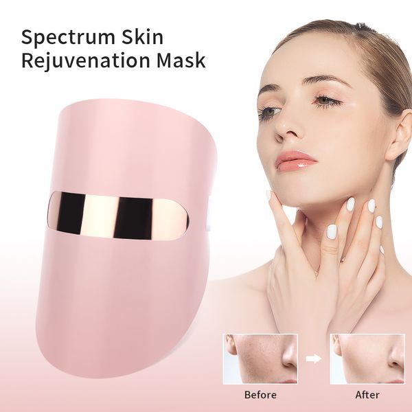 

3 colors led light therapy face mask anti-aging anti wrinkle beatuy tools facial spa instrument beauty device skin tighten firmn