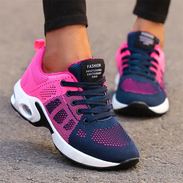 

height increasing shoes ladies white sneakers female running breathable casual woman sports platform increase 220826, Black;white