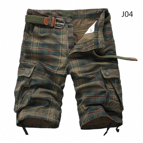 

men shorts plaid beach shorts summer mens casual camo camouflage shorts military short pants male bermuda cargo overalls 220427, White;black