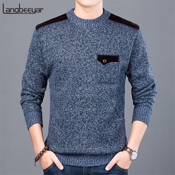 

fashion brand sweater for mens pullovers slim fit jumpers knitwear o-neck autumn korean style casual clothing male 201126, White;black