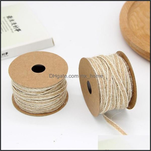 

ribbon sewing fabric tools baby kids maternity 100m/lot jute burlap rolls hessian with lace vintage rustic wedding decoration party diy, Pink;blue