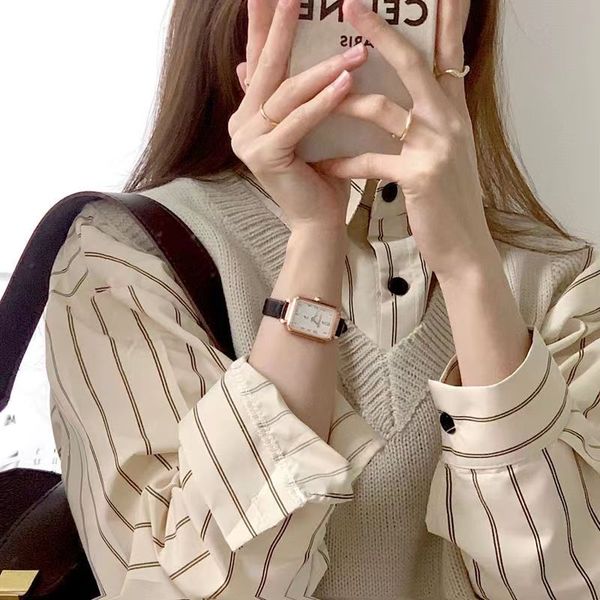 

luxury womens watches designer antique chinese style watch girls retro niche mori students small and simple medieval quartz women watch arfd, Slivery;golden