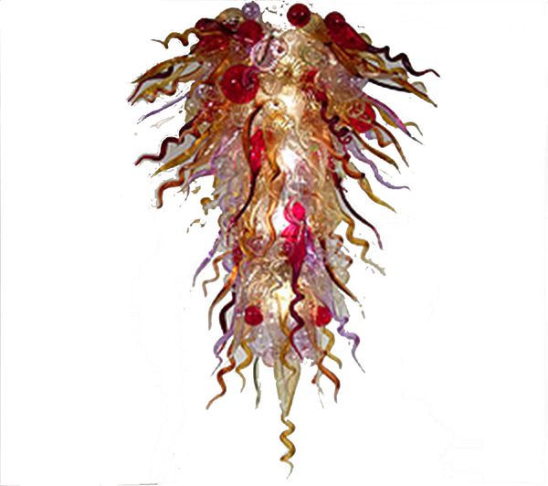 

100% hand made mouth blown glass chandelier home lighting diy design art
