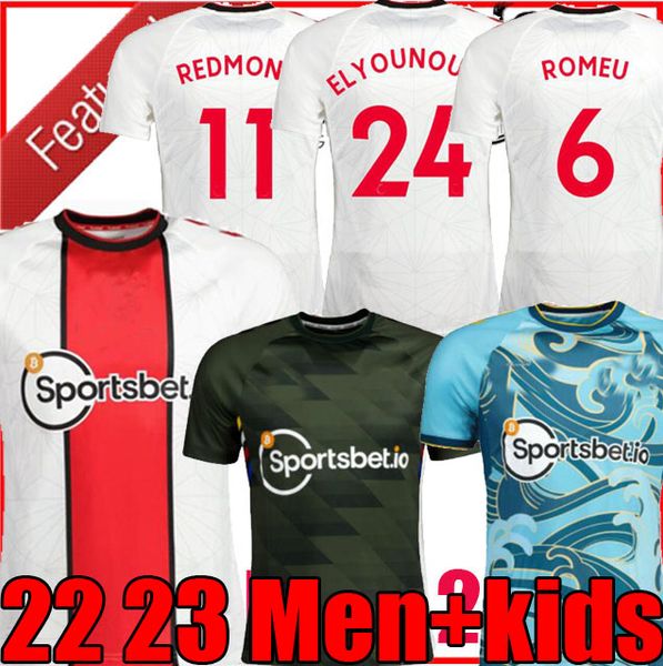 

22 23 ings redmond armstrong mens soccer jerseys 2022 2023 ward-prowse adams vestergaard stephens romeu djenepo minamino home third red foot, Black;yellow