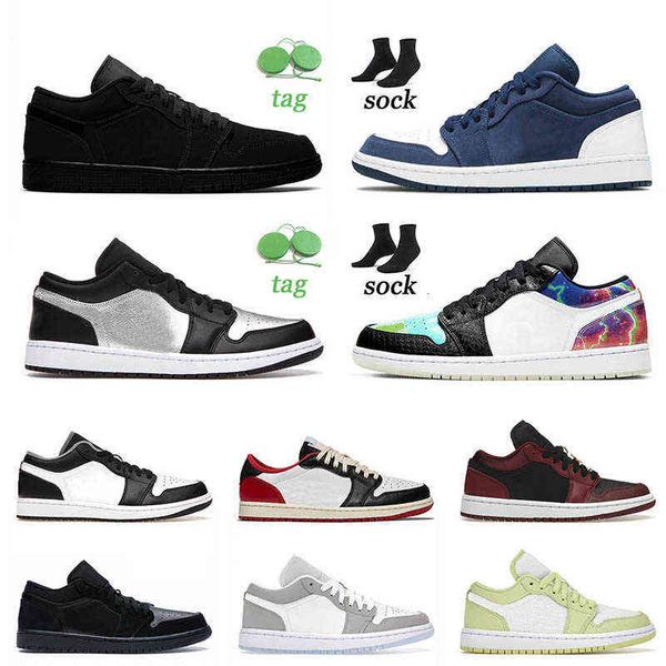 

1 1s og basketball shoes jumpman authentic sports low carbon fiber all-star galaxy university blue black court purple mocha womens sneakers, White;red