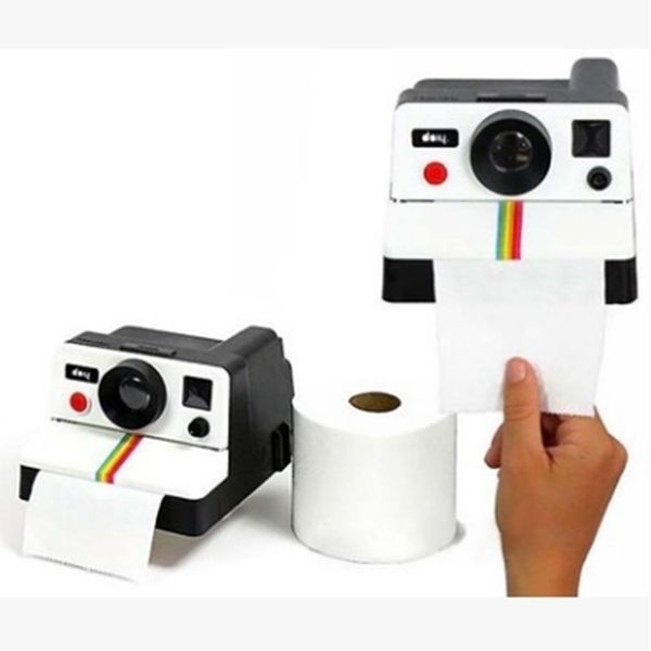 Retro sevimli kamera kağıt tüp tuvalet rulo pompalama ev doku kutusu y200328