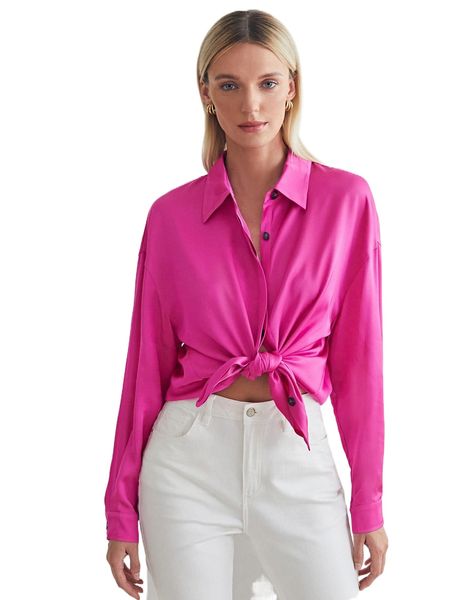 

motf premium viscose drop shoulder blouse x1gs#, White