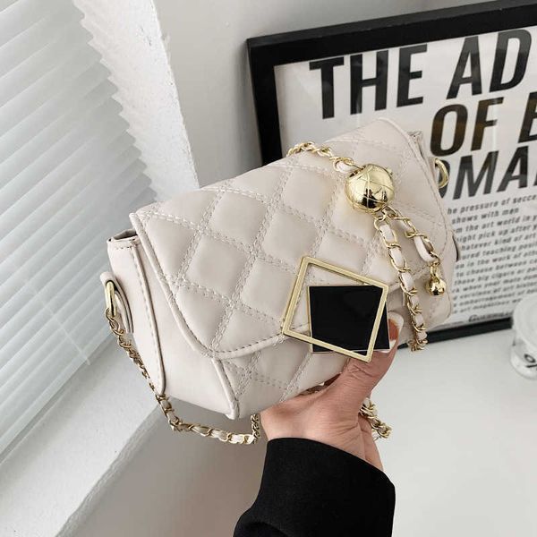 

spring and summer lingge bag single shoulder bag small golden ball bag women's 2022 new han chao texture women's small xiangfeng d