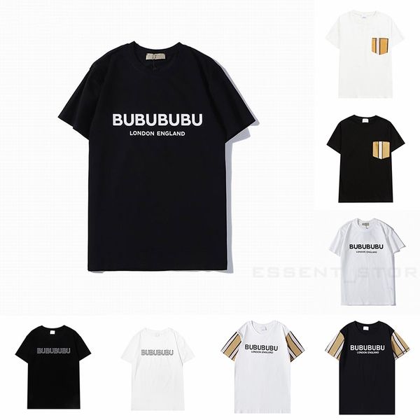 

Men's T-Shirts Famous Tees Mens High Quality Designers T Shirts Letter Print Round Neck Short Sleeve Black White Fashion Men Women Tshirts