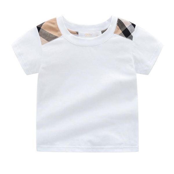

boys girls short sleeves t shirt baby cotton tee summer clothing tees toddler stripe cute children clothes 220620, Blue
